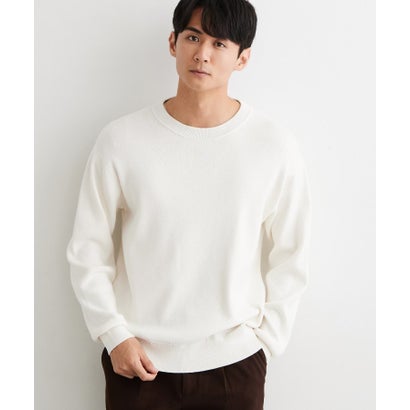 ザ ショップ ティーケー(メンズ) THE SHOP TK(Men) コットンカシミヤブレンドニット （アイボリー(204)）｜詳細画像