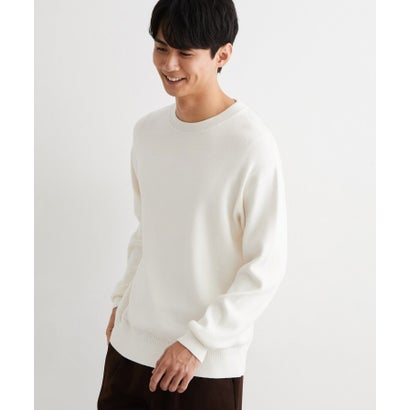 ザ ショップ ティーケー(メンズ) THE SHOP TK(Men) コットンカシミヤブレンドニット （アイボリー(204)）｜詳細画像
