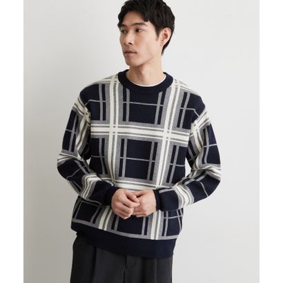 ザ ショップ ティーケー(メンズ) THE SHOP TK(Men) コットンカシミヤブレンドニット （アイボリー(204)）｜詳細画像
