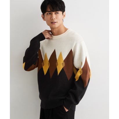 ザ ショップ ティーケー(メンズ) THE SHOP TK(Men) コットンカシミヤブレンドニット （ネイビー(294)）｜詳細画像