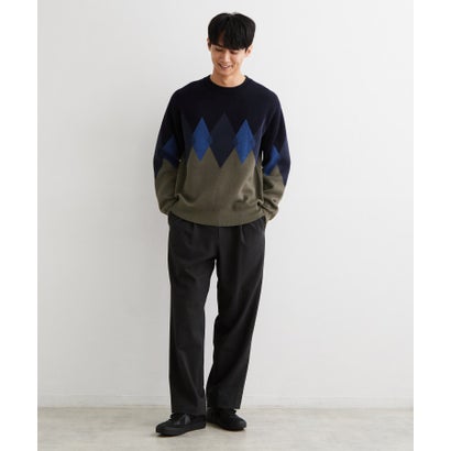 ザ ショップ ティーケー(メンズ) THE SHOP TK(Men) コットンカシミヤブレンドニット （ネイビー(294)）｜詳細画像