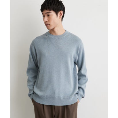ザ ショップ ティーケー(メンズ) THE SHOP TK(Men) コットンカシミヤブレンドニット （ネイビー(294)）｜詳細画像
