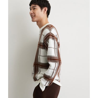 ザ ショップ ティーケー(メンズ) THE SHOP TK(Men) コットンカシミヤブレンドニット （ネイビー(294)）｜詳細画像