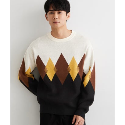 ザ ショップ ティーケー(メンズ) THE SHOP TK(Men) コットンカシミヤブレンドニット （ネイビー(294)）｜詳細画像