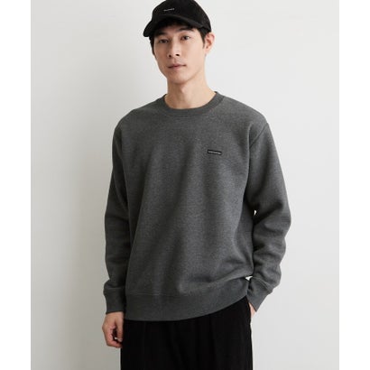ザ ショップ ティーケー(メンズ) THE SHOP TK(Men) 【裏起毛／洗濯機OK】ワンポイントスウェット （チャコールグレー(014)）｜詳細画像