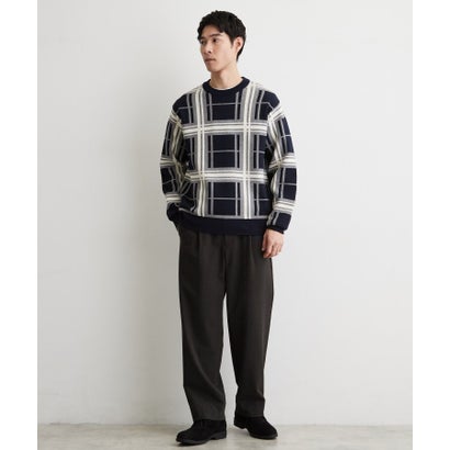ザ ショップ ティーケー(メンズ) THE SHOP TK(Men) 【裏起毛／ストレッチ／洗濯機OK／ベルト要らず】セミワイドイージーパンツ WARM （ブラック(019)）｜詳細画像