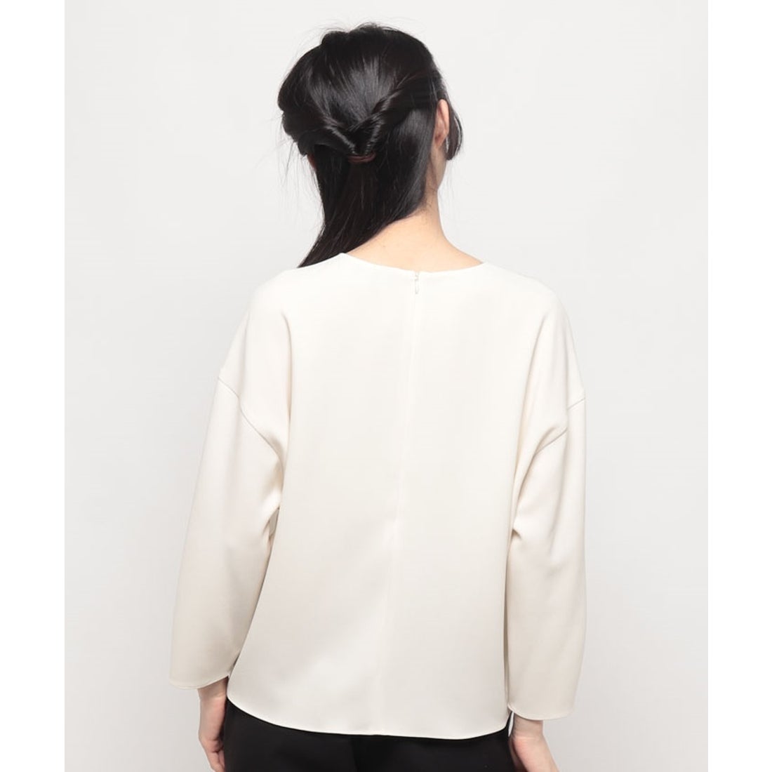 Theory Admiral Crepe Round VNK Topオフホワイト セオリー Theory