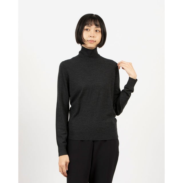 セオリー Theory REGAL WOOL TNECK PN （グレー系） -ファッション通販