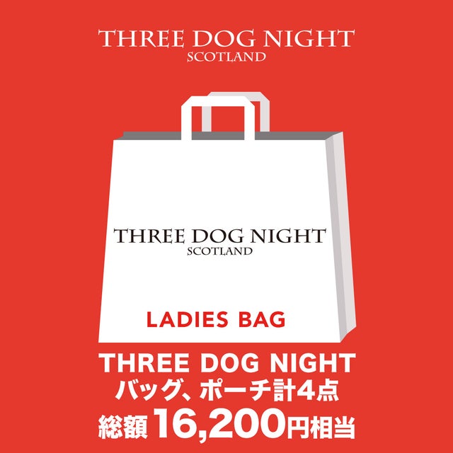 【2026年福袋】THREE DOG NIGHT バッグ&ポーチ4点セット【返品不可商品】 （Beige/Gold）