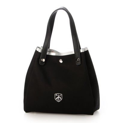 STUART Side tuck Tote Bag （BLACK/SILVER）｜詳細画像