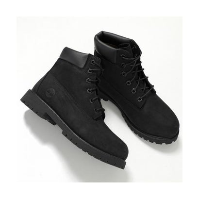 Timberland KIDS ブーツ 6 IN LACE WATERPROOF BOOT 112907 （001/BLACK-ブラック）｜詳細画像