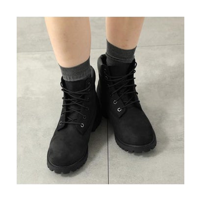 Timberland KIDS ブーツ 6 IN LACE WATERPROOF BOOT 112907 （001/BLACK-ブラック）｜詳細画像