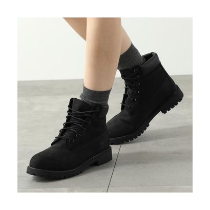 Timberland KIDS ブーツ 6 IN LACE WATERPROOF BOOT 112907 （001/BLACK-ブラック）｜詳細画像