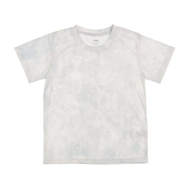 
                    ジュニア 半袖機能Tシャツ icool 総柄プリントTシャツ TR-9A4214TS （ホワイト）