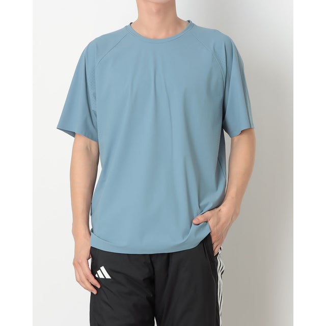 メンズ 半袖機能Tシャツ ドライユーティリティ半袖Tシャツ TR-9A1596TS6F （サックスブルー）