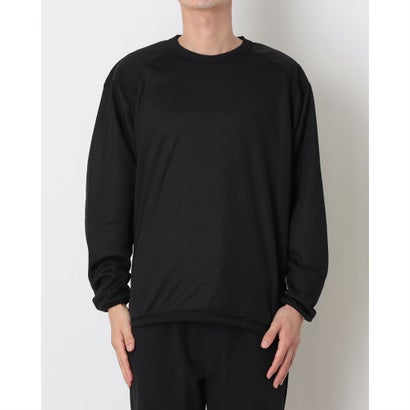 メンズ 長袖Tシャツ 保温リバーシブルロングTシャツ Octa(R)使用 TR-9C1546TJ （ブラック）｜詳細画像