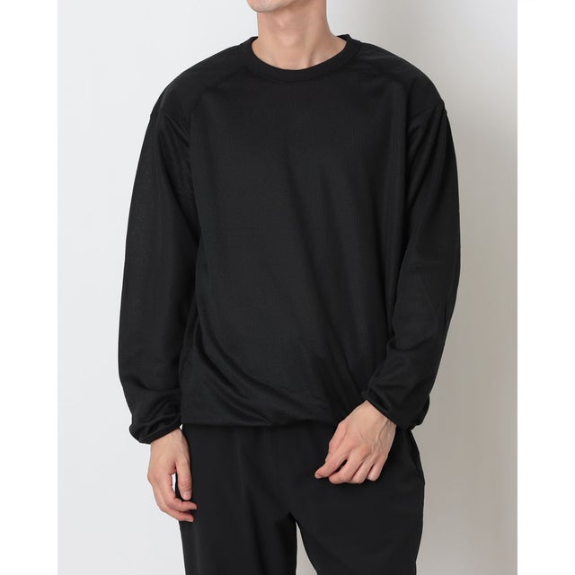 メンズ 長袖Tシャツ 保温リバーシブルロングTシャツ Octa(R)使用 TR-9C1546TJ （ブラック）