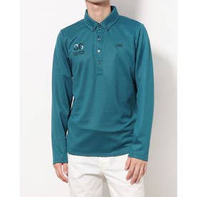 メンズ ゴルフ 長袖シャツ M蓄熱保温ボタンダウンシャツ TR-1L1532B （ブルー）