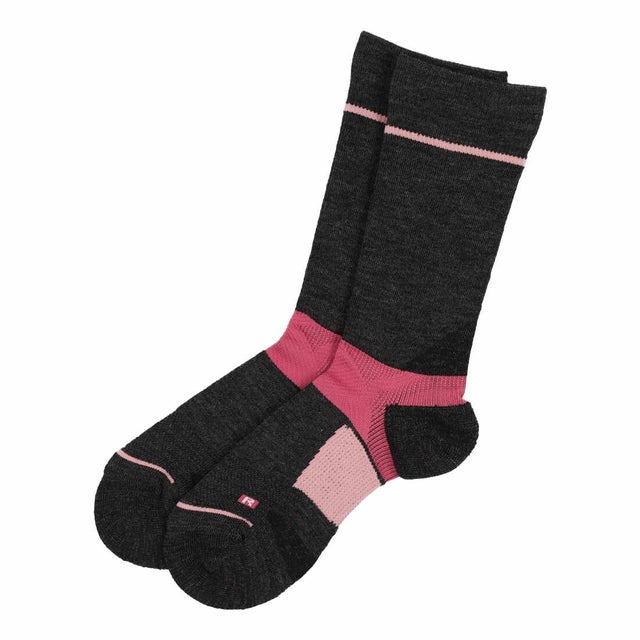 トレッキング ソックス ウールサポートソックス レギュラー丈 （BLACK）