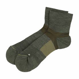 トレッキング ソックス ウールサポートソックス ショート丈 （KHAKI）