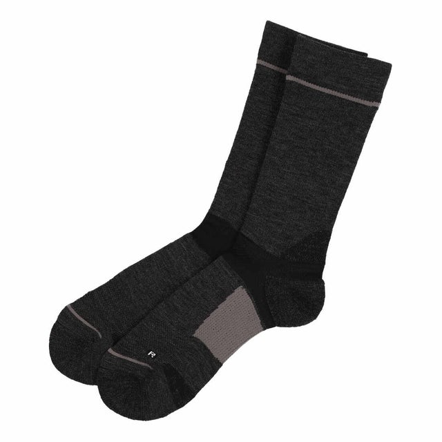 トレッキング ソックス ウールサポートソックス レギュラー丈 （BLACK）