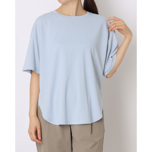 レディース 半袖機能Tシャツ iCOOL 遮熱UV チュニックTシャツ TR-9A2015TS （サックスブルー）
