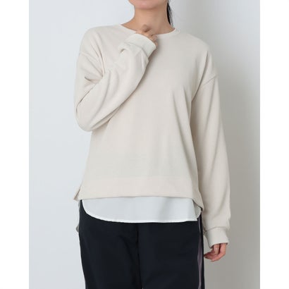スウェットトレーナー 薄手スウェットレイヤードロングTシャツ （0）｜詳細画像