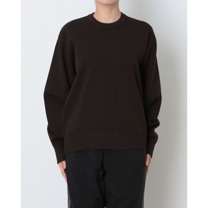 ライフスタイル ウェア ウォッシャブルニットクルーネックセーター （BROWN）｜詳細画像