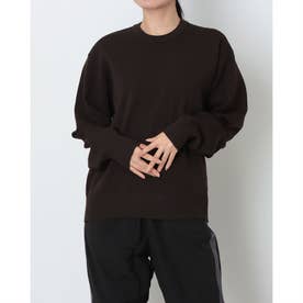 ライフスタイル ウェア ウォッシャブルニットクルーネックセーター （BROWN）