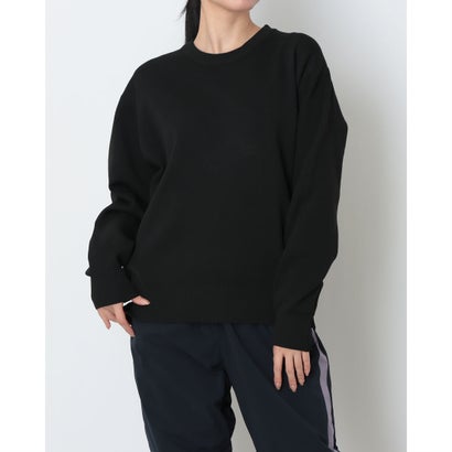ライフスタイル ウェア ウォッシャブルニットクルーネックセーター （BLACK）｜詳細画像