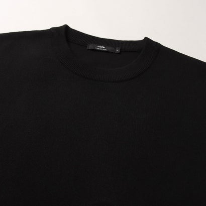 ライフスタイル ウェア ウォッシャブルニットクルーネックセーター （BLACK）｜詳細画像