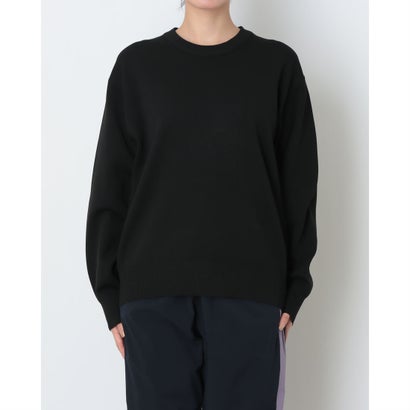 ライフスタイル ウェア ウォッシャブルニットクルーネックセーター （BLACK）｜詳細画像