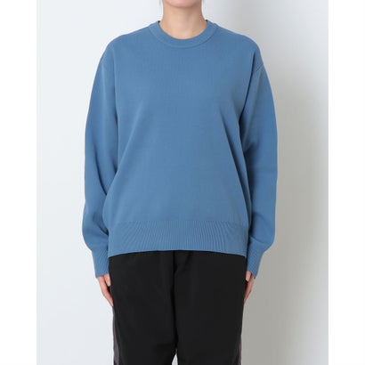 ライフスタイル ウェア ウォッシャブルニットクルーネックセーター （BLUE）｜詳細画像