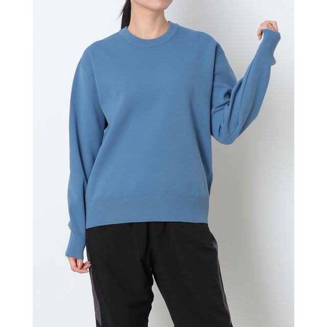 ライフスタイル ウェア ウォッシャブルニットクルーネックセーター （BLUE）