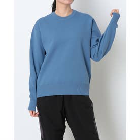 ライフスタイル ウェア ウォッシャブルニットクルーネックセーター （BLUE）