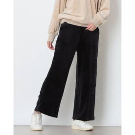 レディース フィットネス ロングパンツ ベロアワイドパンツ TR-3F2536LP （BK）