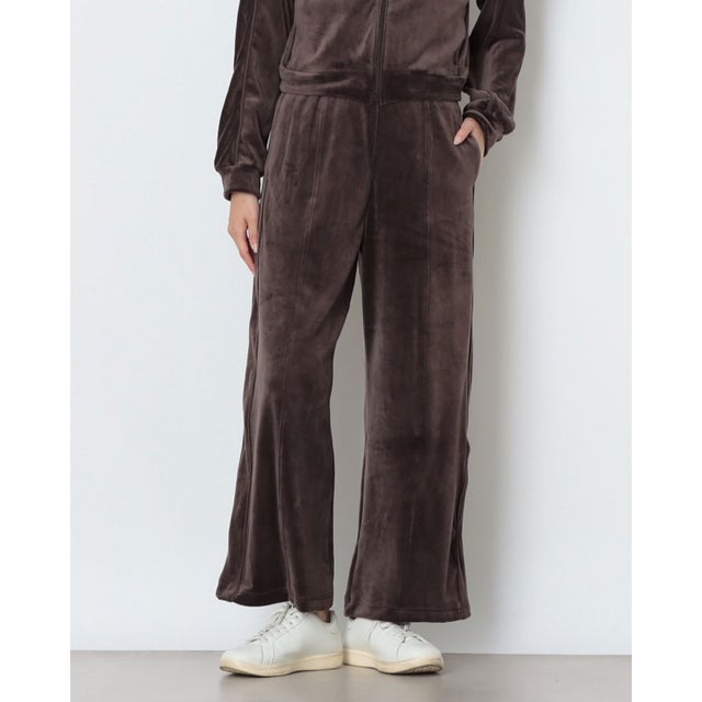 レディース フィットネス ロングパンツ ベロアワイドパンツ TR-3F2536LP （DBR）