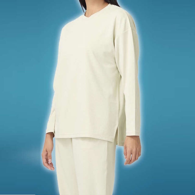 長袖インナーシャツ TIGORASLEEP レディス長袖Tシャツ_一般医療機器 （アイボリー）
