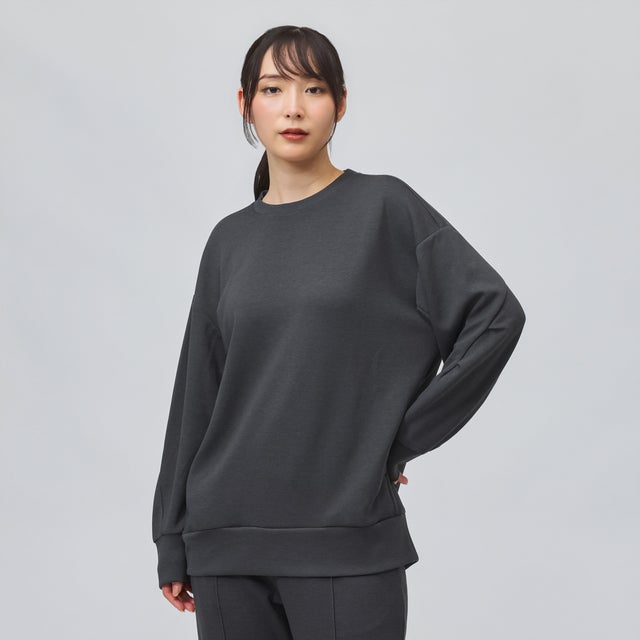 長袖インナーシャツ TIGORASLEEP レディス長袖Tシャツ ダンボール素材_一般医療機器 （チャコールグレー）