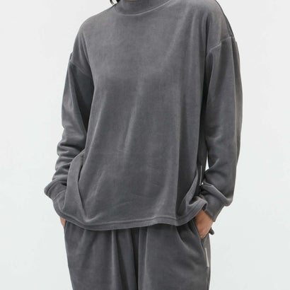長袖インナーシャツ TIGORASLEEP レディス長袖Tシャツ ベロア素材_一般医療機器 （グレー）｜詳細画像