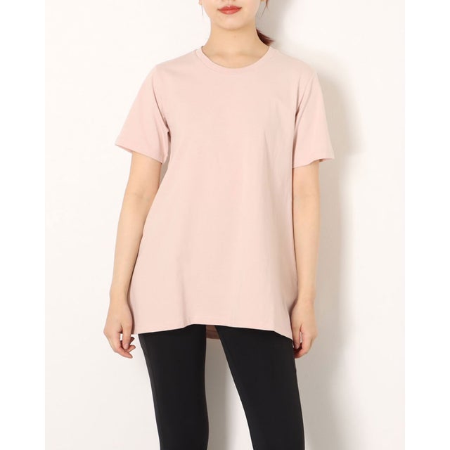 
                    レディース 半袖Tシャツ SMART USAコットンAラインチュニックTシャツ TRー9C2232TS （ピンク）