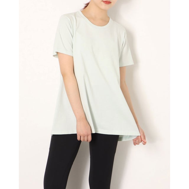 
                    レディース 半袖Tシャツ SMART USAコットンAラインチュニックTシャツ TRー9C2232TS （グリーン）