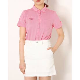 レディース ゴルフ 半袖シャツ 半袖千鳥ジャガードシャツ TR-1H2012P （ピンク）