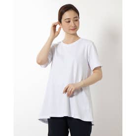 レディース 半袖Tシャツ CVCスムースAラインTシャツ TR-9C2224TS （ホワイト）