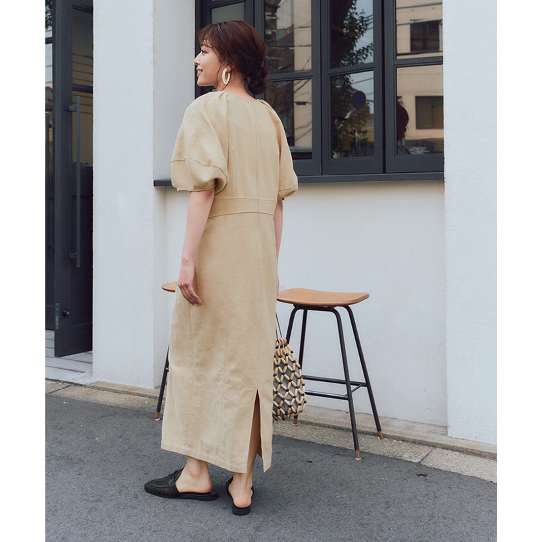 ティティベイト Titivate Iラインパフスリーブワンピース イエロー ファッション通販 Fashion Walker