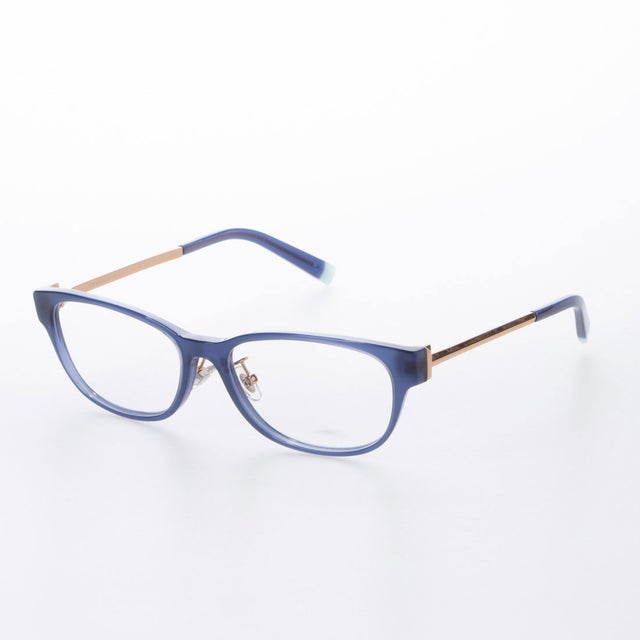 メガネ 眼鏡 アイウェア レディース メンズ （ブルー/ゴールド）