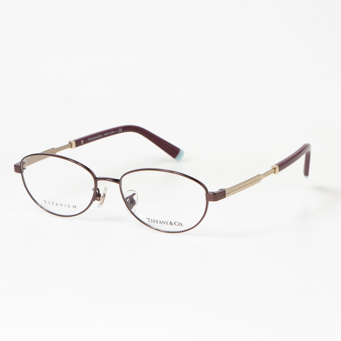 ティファニー TIFFANY&Co. メガネ 眼鏡 アイウェア レディース メンズ （ボルドー）