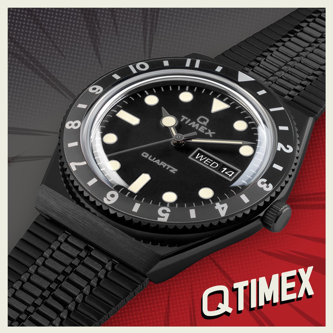 タイメックス TIMEX Q TIMEX メンズ 時計 TW2U61600 クォーツ ブラック 