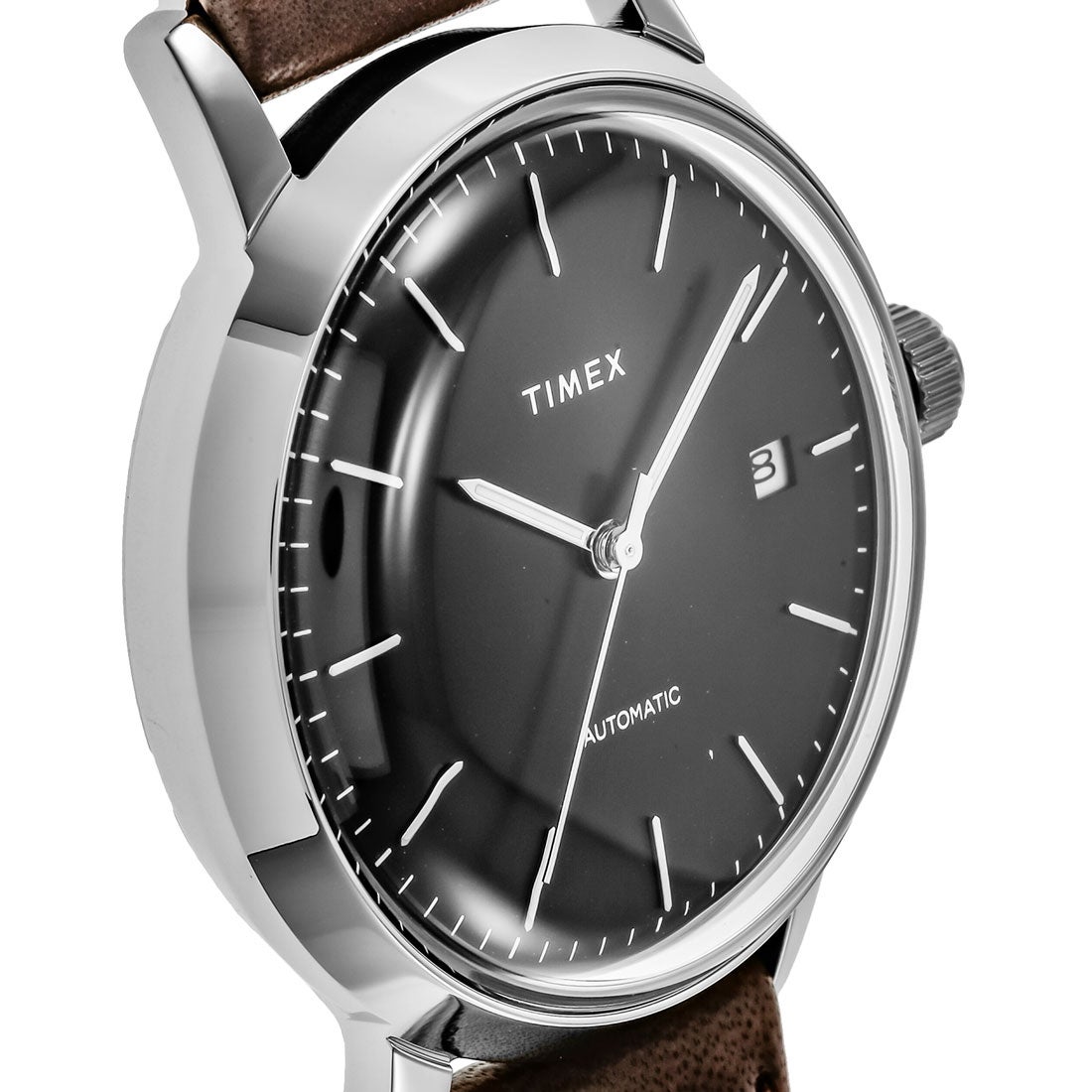 タイメックス TIMEX マーリン オートマチック メンズ 時計 TW2T23000 自動巻 ブラック レザー （ブラック）