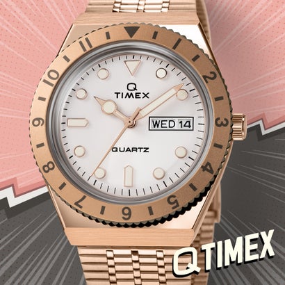 タイメックス TIMEX Q TIMEX ユニセックス 時計 TW2U95700 クォーツ クリーム ステンレススチール （クリーム）｜詳細画像